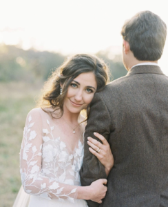 Bride Gracie Wears Tulip Earrings.png