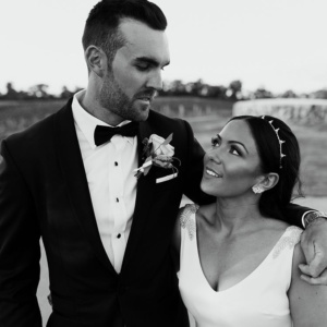 Bride Samantha Wearing Henri Beaded Wedding Crown 1.jpg