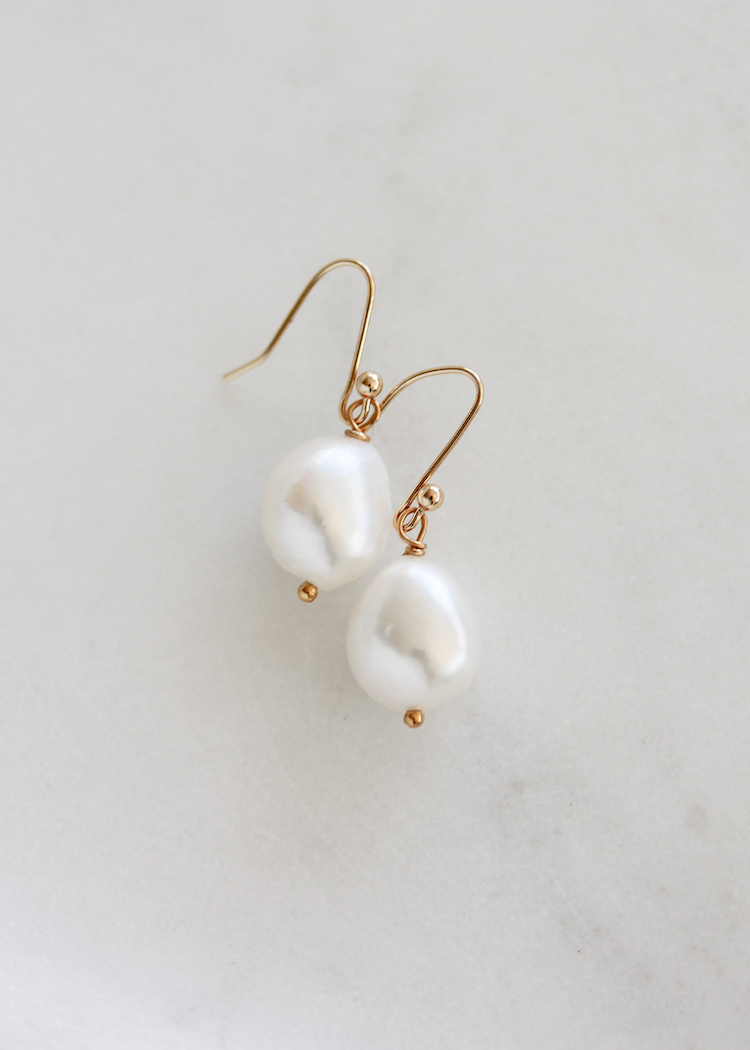 Farrah B Glimmer Pearl Earrings main image 1
