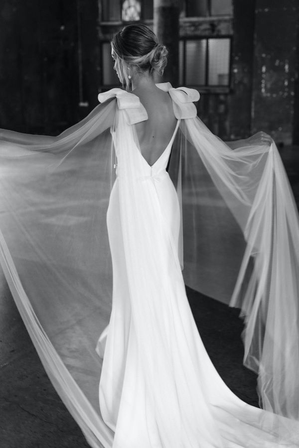 Laurence Bridal Wings With Bows