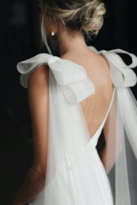 Laurence Bridal Wings With Bows