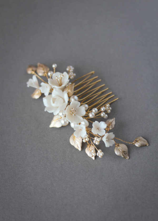 Primrose Bridal Hair Comb In Pale Gold 1.jpg
