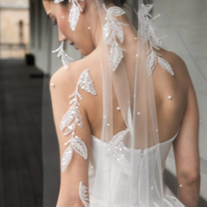 RIVERSONG beaded wedding veil