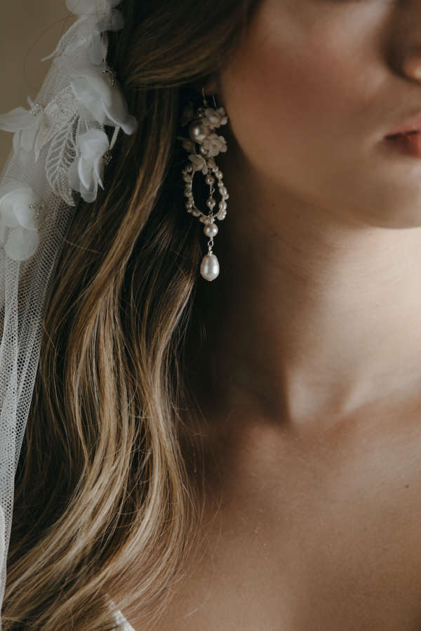 SEVILLA pearl bridal earrings TANIA MARAS BRIDAL