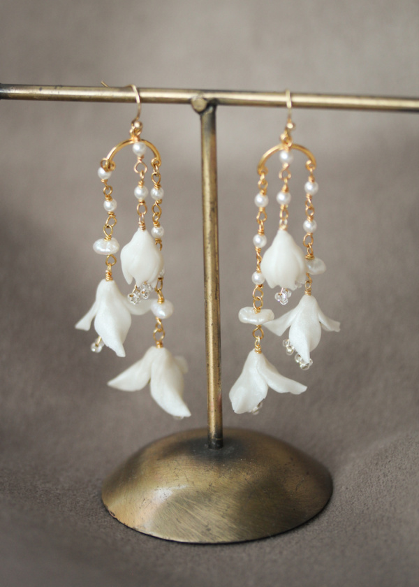 Snowdrops Floral Bridal Earrings 4.jpg