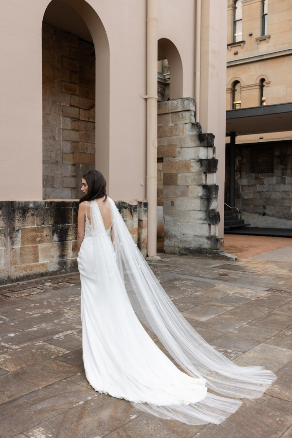White bridal cape hotsell
