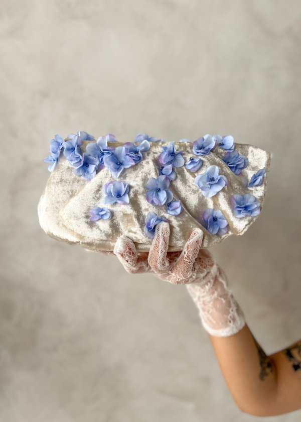 ISABELLA Blue bridal clutch Tania Maras