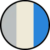 Silver/ivory/empire blue