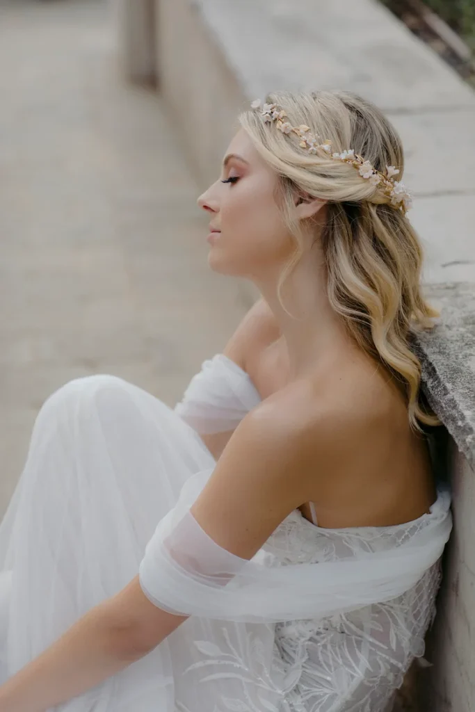 Ana Rosa Floral Wedding Headpiece 2