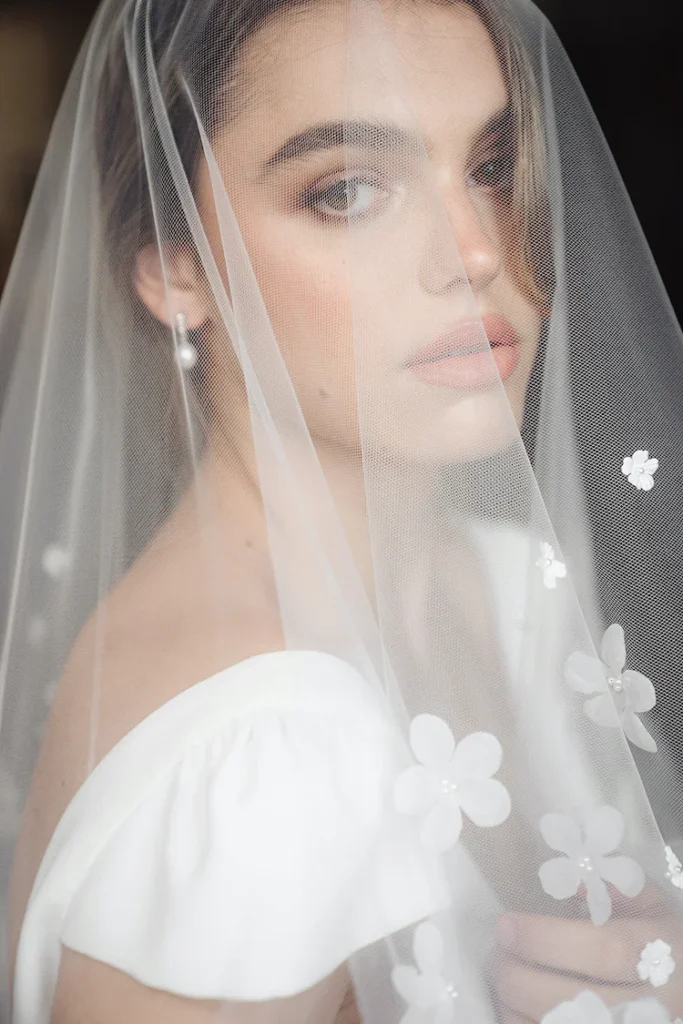 Blake Floral Drop Veil 3