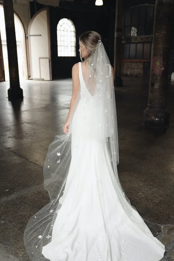 Claris Floral Wedding Veil 11