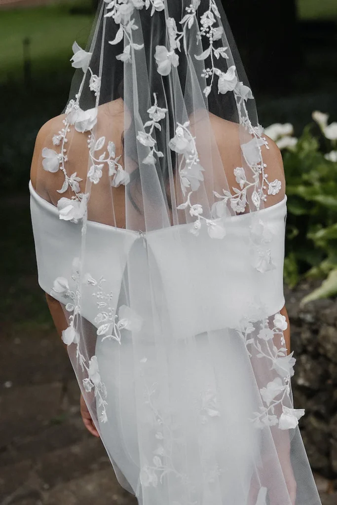 Florence Floral Cathedral Veil 1