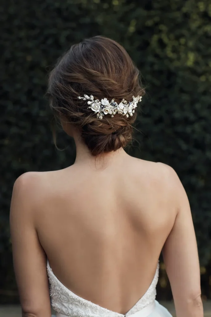 Fontaine Silver Floral Bridal Headpiece 1