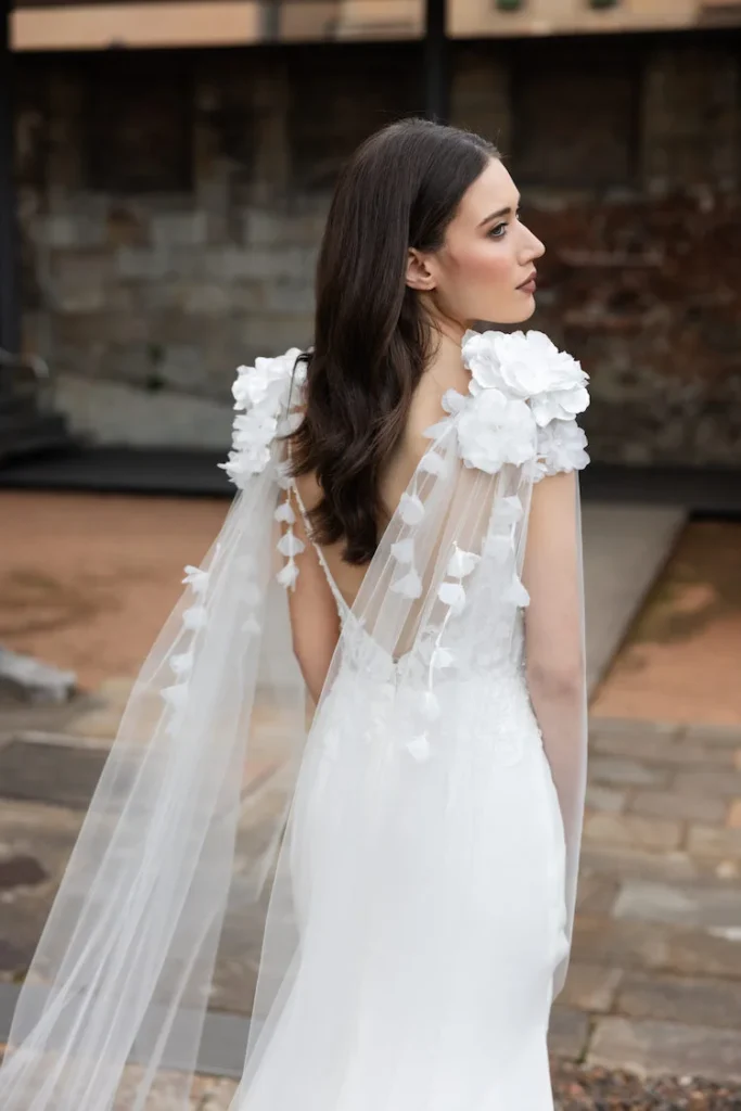 Peony Floral Bridal Wings 1