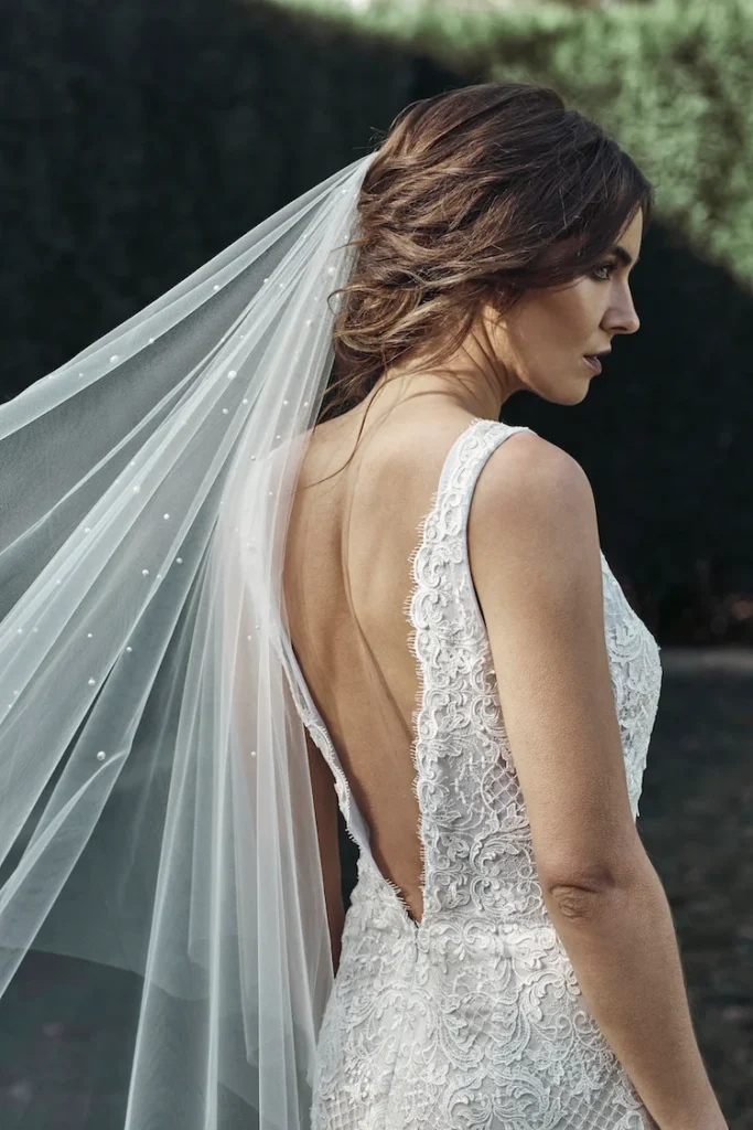 Theodore Pearl Chapel Wedding Veil 1