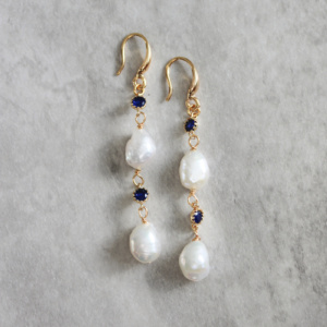 Valli Blue Bridal Earrings 1