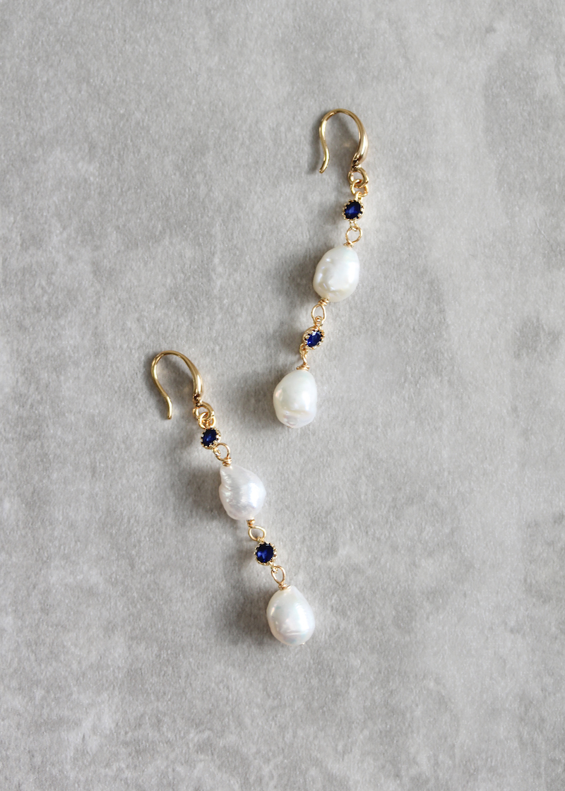 Valli Blue Bridal Earrings 3