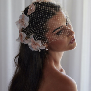 Alessi Blush Birdcage Veil 1