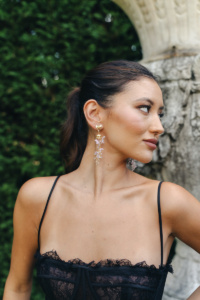 Angelica Purple Statement Earrings 5