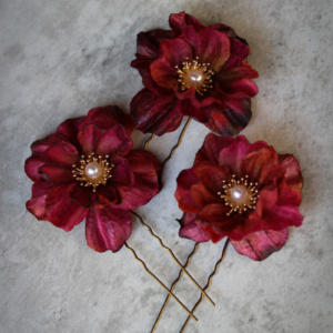 Baci Flower Hair Pins 1