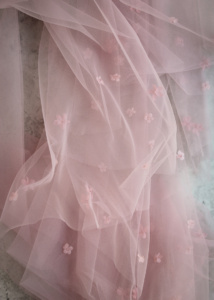 Chiara Pink Wedding Veil 2