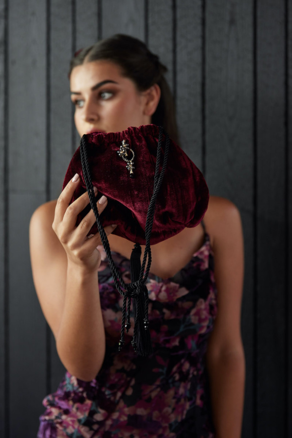 Contessa Maroon Shoulder Bag 5