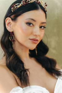 CRIMSON | Boho bridal earrings 4