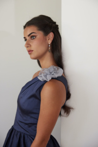 Evelina Silk Flower Brooch 3