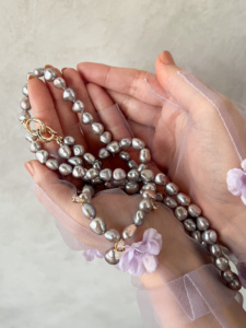 Ezra Double Pearl Necklace 10