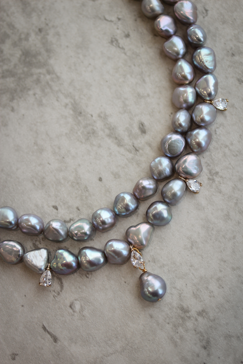 Ezra Double Pearl Necklace 2