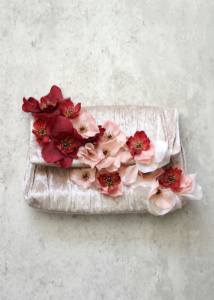 Jardin Velvet Flower Clutch 1