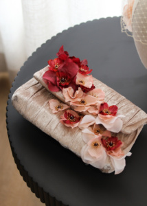Jardin Velvet Flower Clutch 5