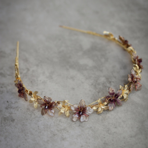 Melody Mauve Floral Headband 1