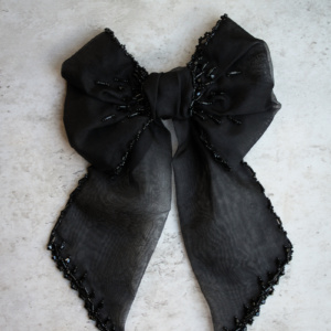 Mimi Beaded Silk Bow 1