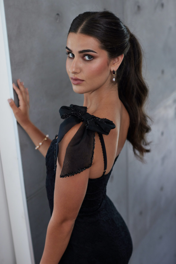 Mimi Beaded Silk Bow 9