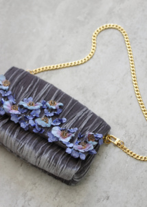 Mirella Velvet Clutch Purse 1