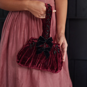 Opera Maroon Embellished Clutch 1