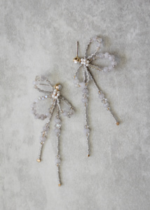 Papillon Beaded Bow Earrings 1