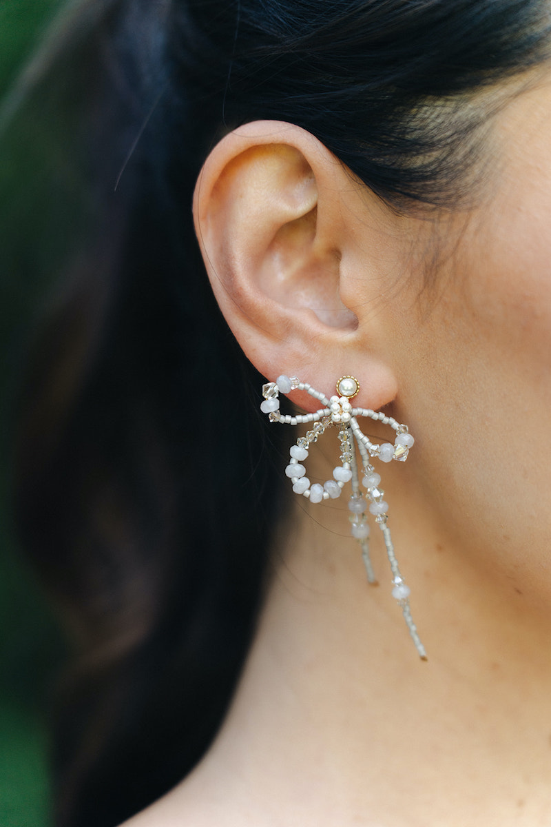 Papillon Beaded Bow Earrings 2