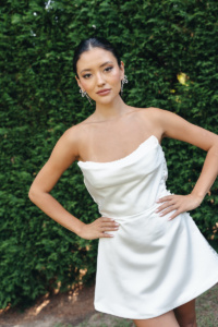 How to accessorise a short wedding dress - earrings 3