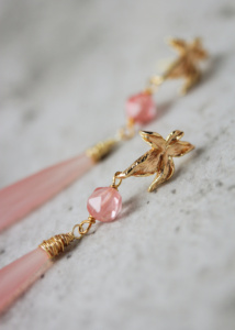 Piccolo Pink Quartz Earrings 4