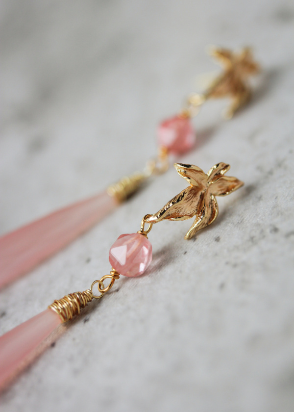 Piccolo Pink Quartz Earrings 4
