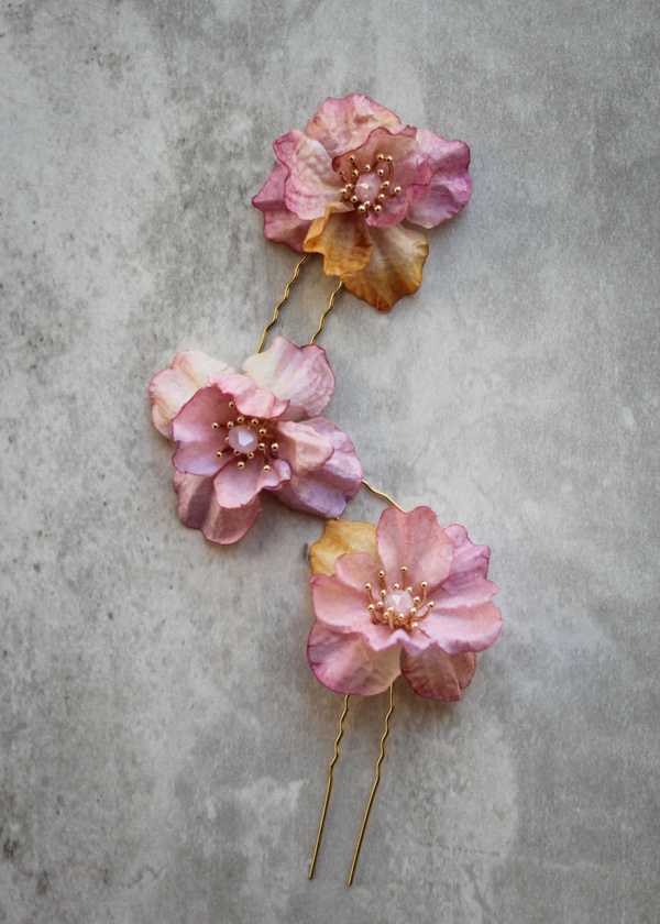 Rhapsody Floral Hair Pins 1