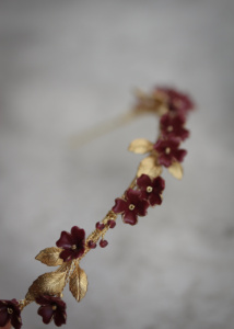 Romeo Maroon Floral Headband 2