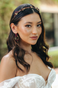 Romeo Maroon Floral Headband 7