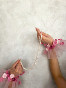 Sakua Pink Tulle Gloves 5