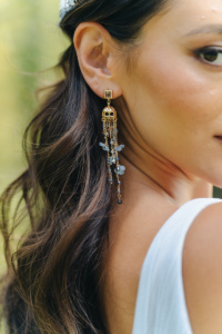 Sapphira Blue Bridal Earrings 12
