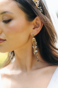 Sapphira Blue Bridal Earrings 4
