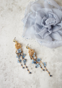 Sapphira Blue Bridal Earrings 6