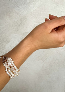 Sasha Pearl Bridal Bracelet 9